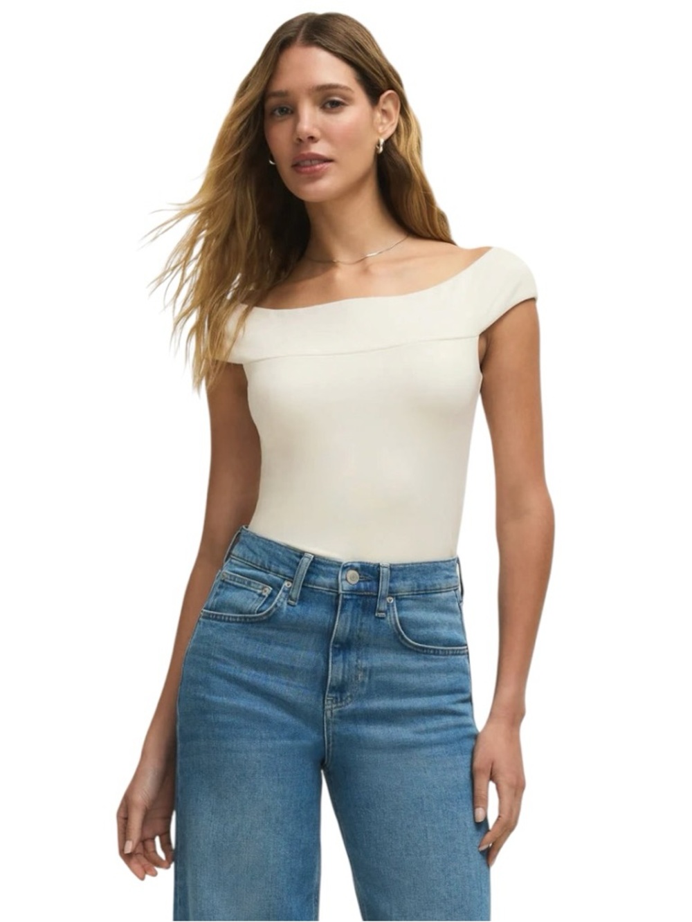 Z Supply Second Skin Off-Shoulder Cloud  Women's Top